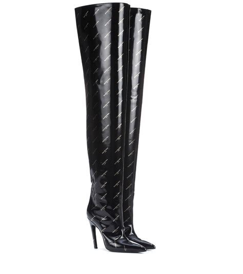 balenciaga over the knee boots